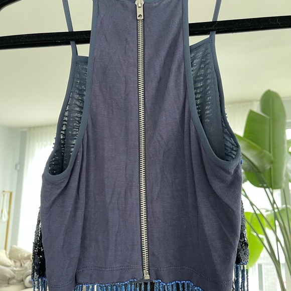 Blue beaded crop - Picture 9 of 9